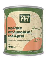 Bio Pute mit Zucchini und Apfel