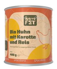 Bio Huhn mit Karotte und Reis