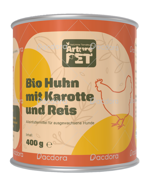 Bio Huhn mit Karotte und Reis
